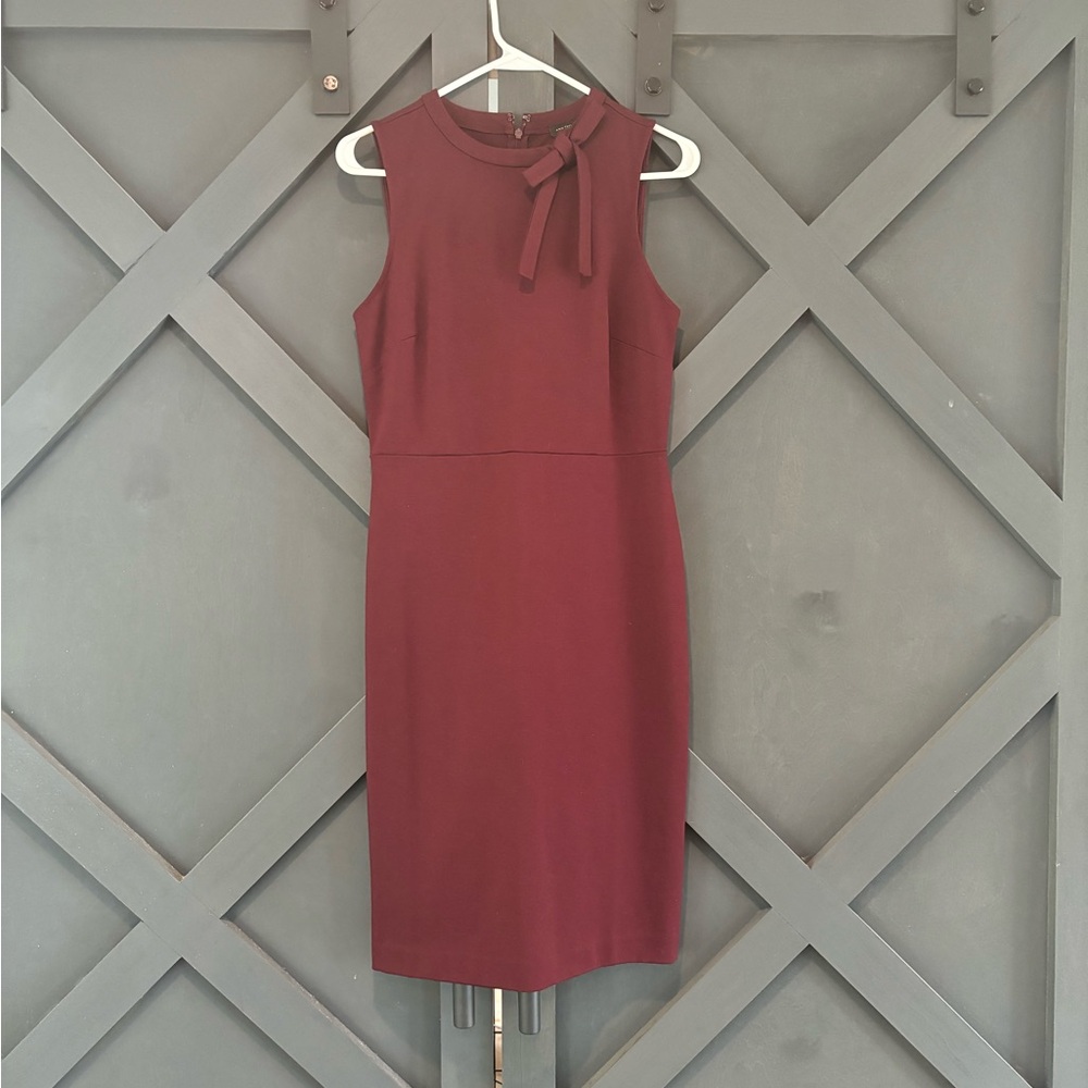 Ann Taylor Maroon Holiday Dress